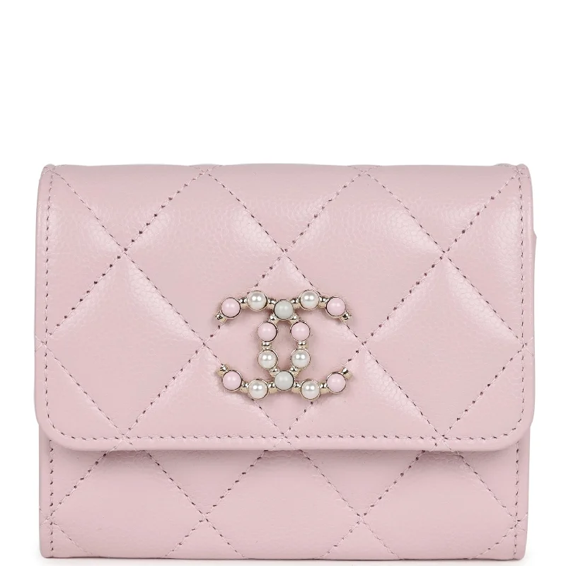 Chanel Small Crossbody Bag for TravelChanel Mini Crossbody Wallet Pink Caviar Light Gold Hardware