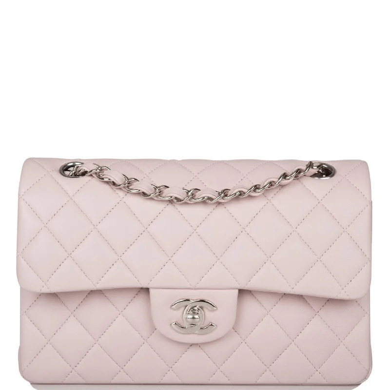 Chanel Chain Strap Handbag for Everyday UseChanel Small Classic Double Flap Bag Light Purple Lambskin Silver Hardware