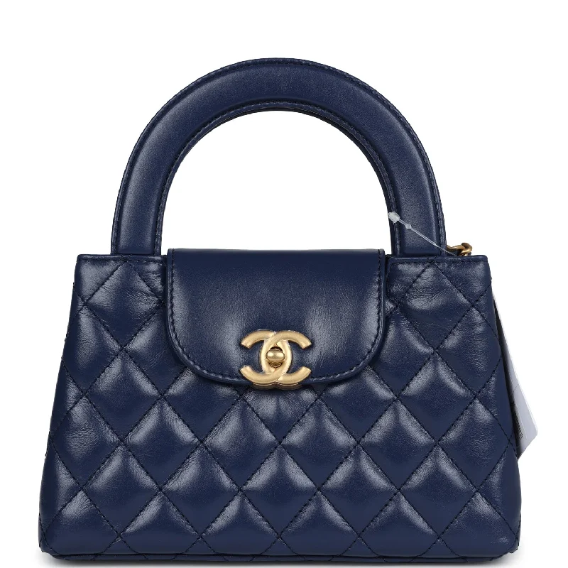 Chanel Colorful Handbag for Spring OutfitsChanel Small Kelly Shopper Navy Blue Shiny Aged Calfskin Brushed Gold Hardware