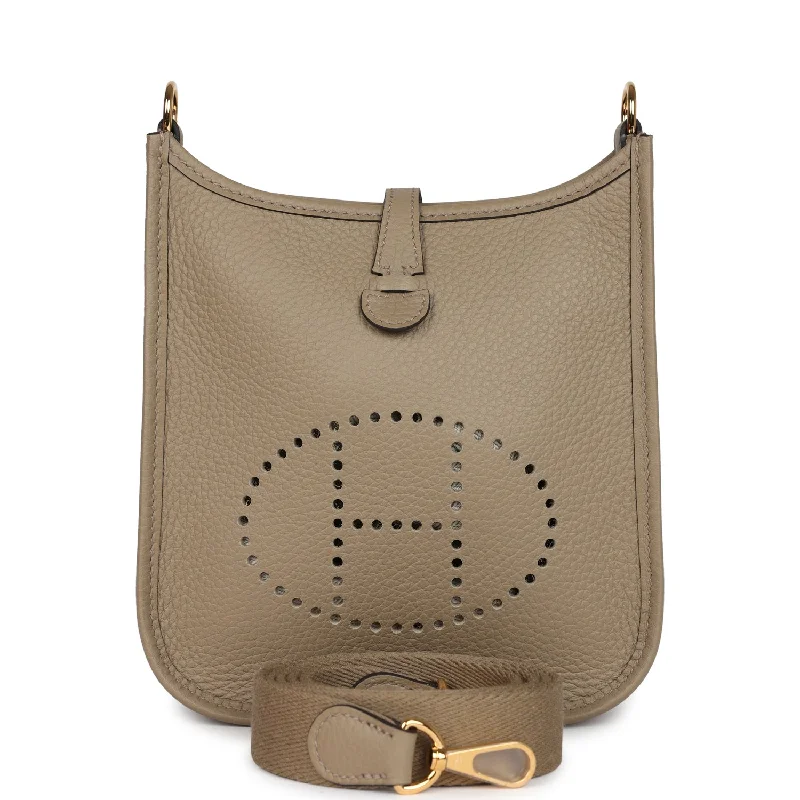 Hermes Evelyne TPM Beige Marfa Clemence Gold Hardware