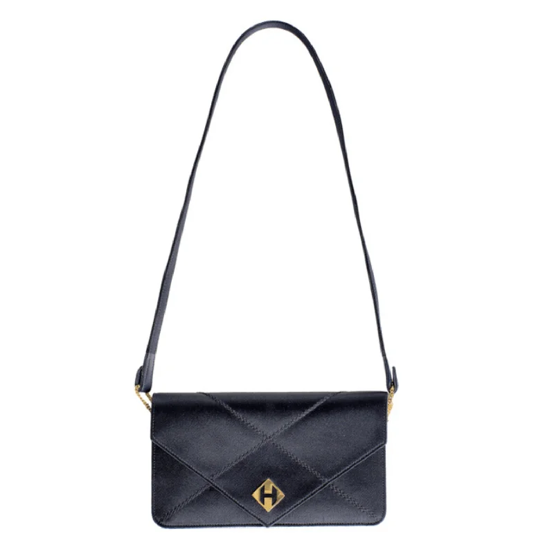 Hermès Navy Blue Satin Evening Bag