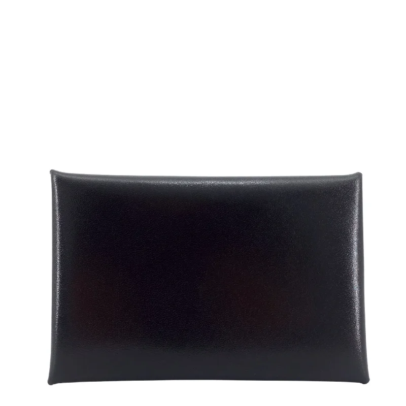 Calvi Box Calfskin Leather Card Holder