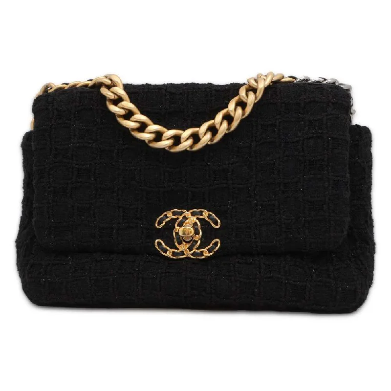 Chanel Chain Strap Handbag for Everyday UseCHANEL 19 ChainShoulder Bag Black AS1160 Tweed