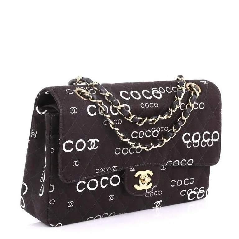 Chanel New Arrival Handbag with Gold HardwareCHANEL Classic COCO Print Double Flap Bag