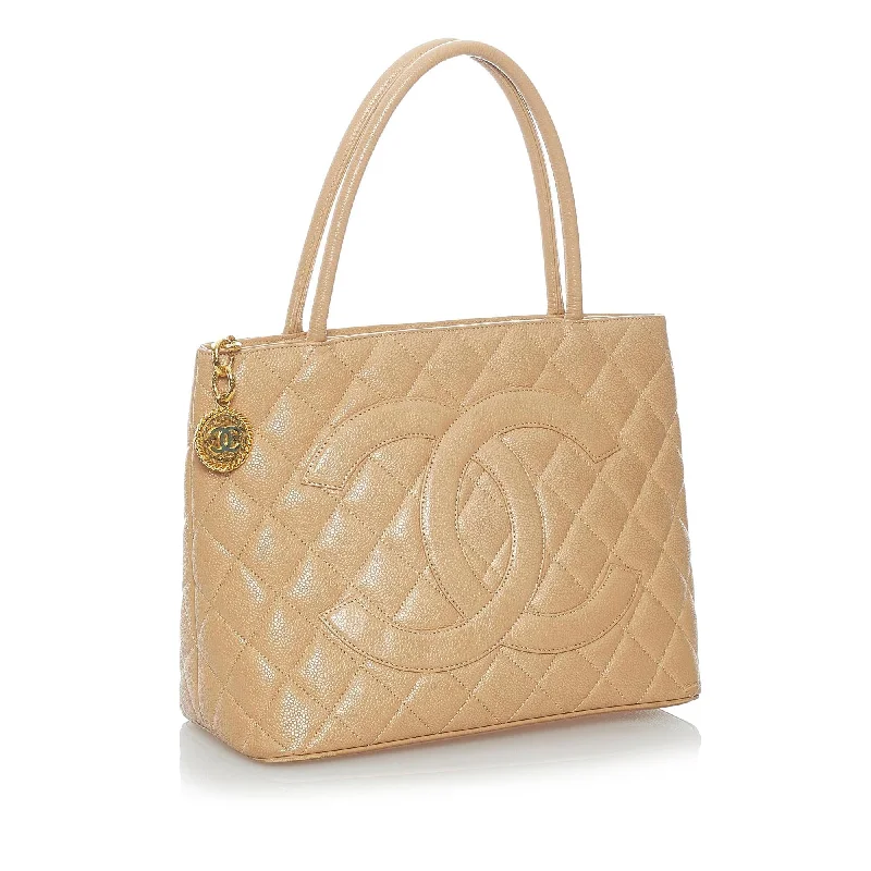 Chanel Limited Edition Handbag for CollectorsChanel Medallion Caviar Leather Tote Bag (33642)