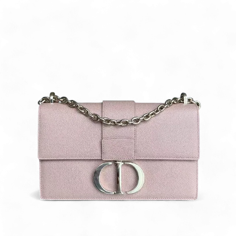 Stylish Christian Dior shoulder bags with a tassel - adorned zipperDior 30 Montaigne Chain Bag - Caviar Grained Calfskin Nude Pink Gold Hardware