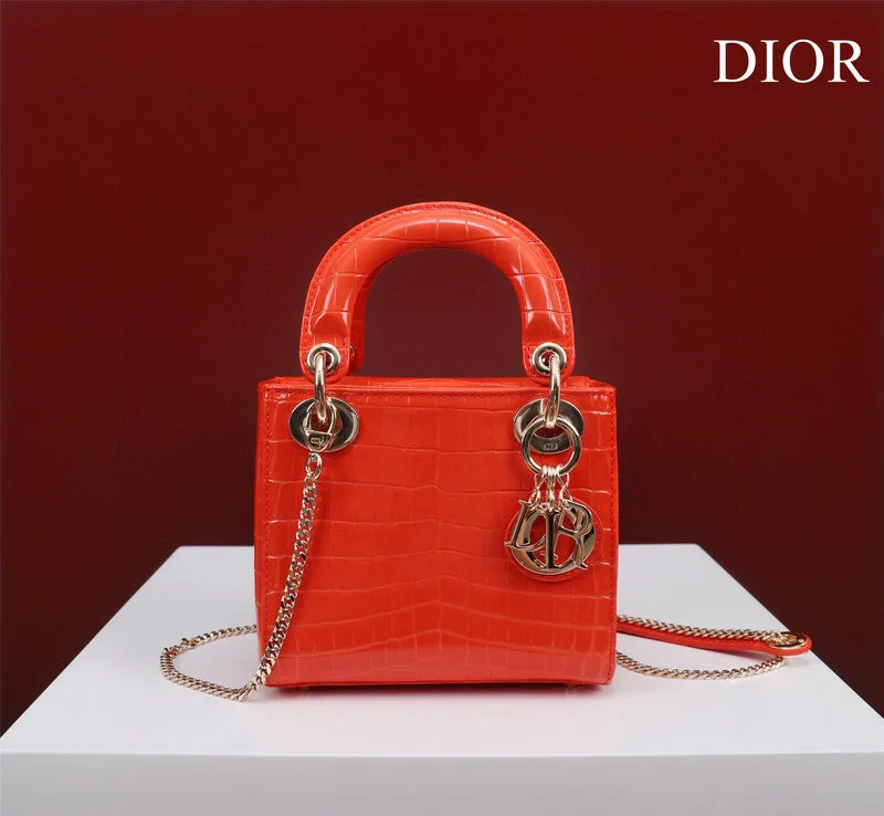 Christian Dior handbags with a detachable mirror for on - the - go touch - upsDior Bag