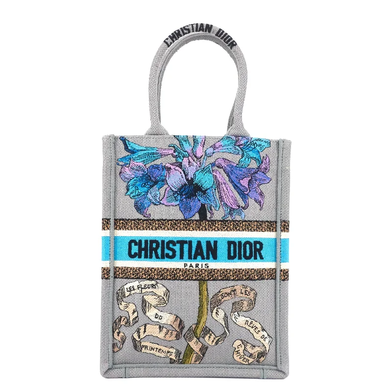 Christian Dior handbags with a back - pocket for quick storageDIOR Book Tote Mini Canvas Phone Bag