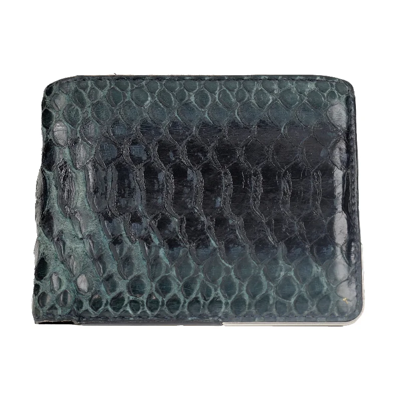 Christian Dior bags with a zip - top closure and multiple compartmentsDIOR Dior Snakeskin Leather Wallet