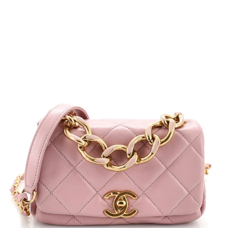 Christian Dior bags with a zip - top closure and multiple compartmentsColor Match Flap Bag Quilted Lambskin Mini