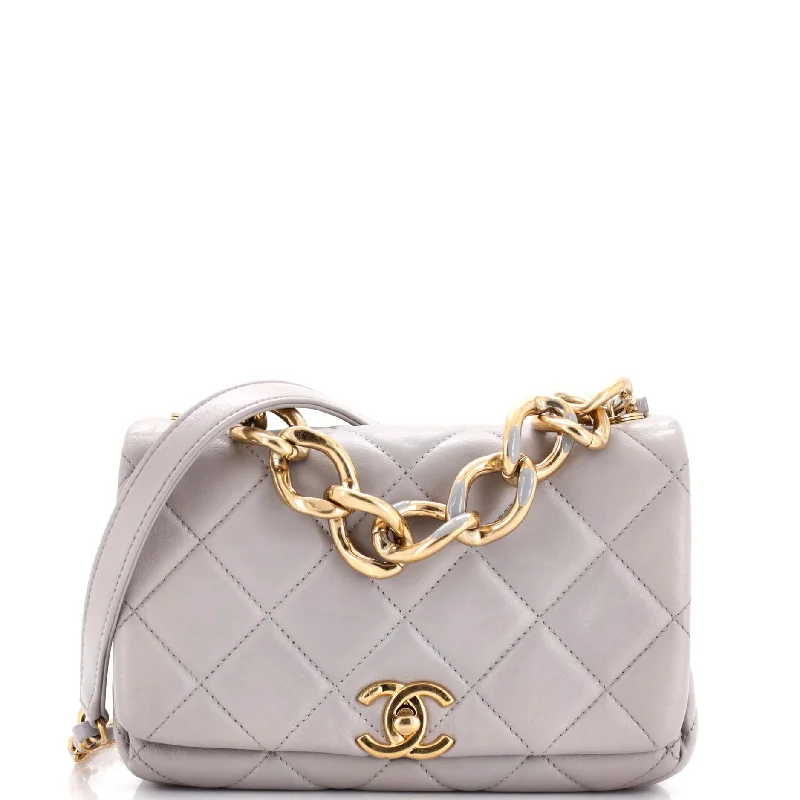 Christian Dior bags with a zip - top closure and multiple compartmentsColor Match Flap Bag Quilted Lambskin Small