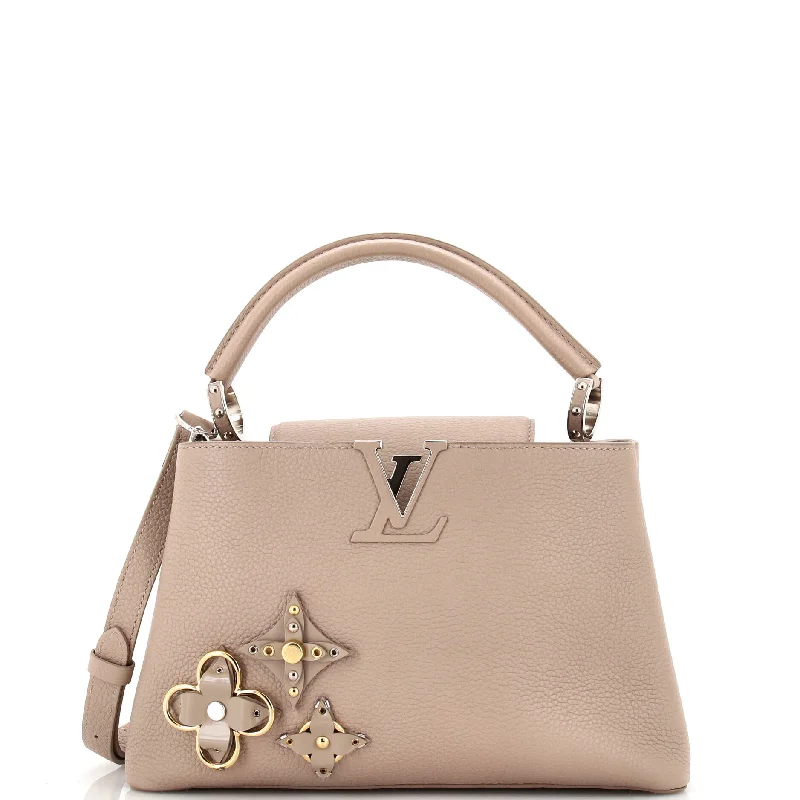 Stylish Christian Dior shoulder bags with a tassel - adorned zipperCapucines Bag Leather with Embellished Detail PM