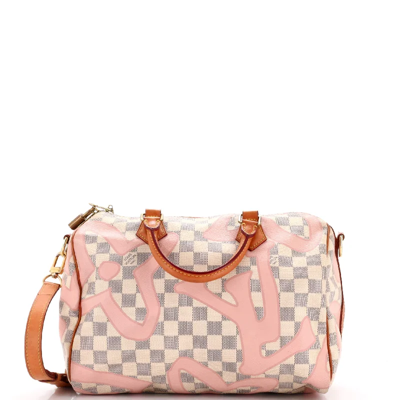 Christian Dior bags with a detachable coin purse insideSpeedy Bandouliere Bag Limited Edition Damier Tahitienne 30