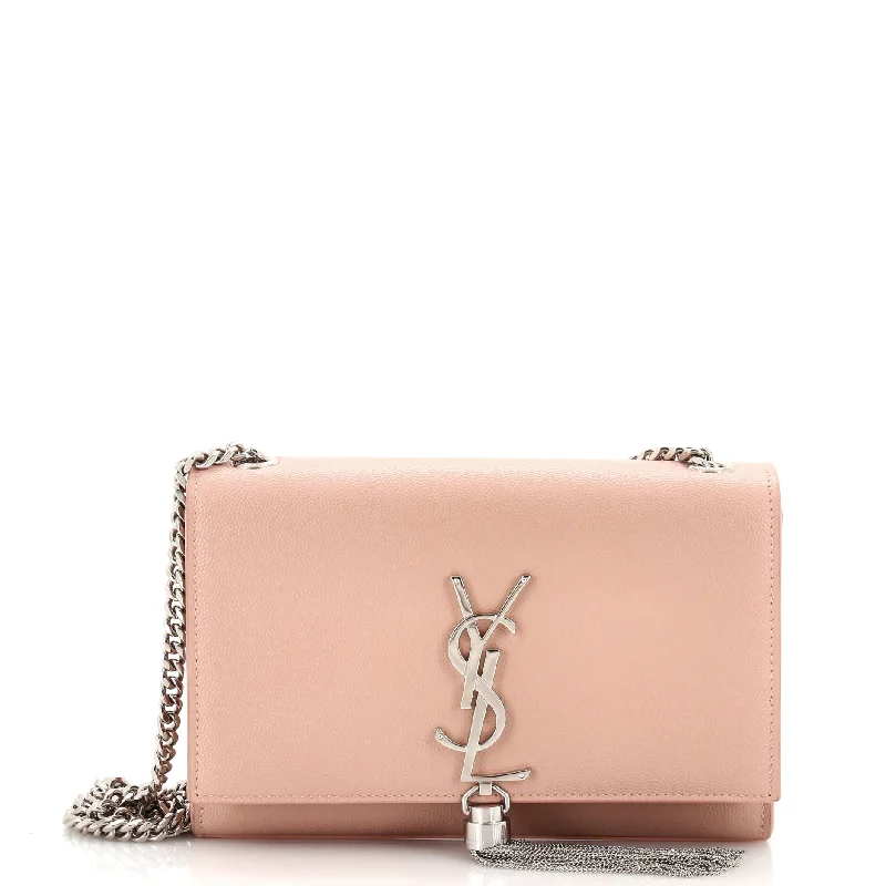 Stylish Christian Dior shoulder bags with a tassel - adorned zipperClassic Monogram Tassel Crossbody Bag Grainy Leather Small